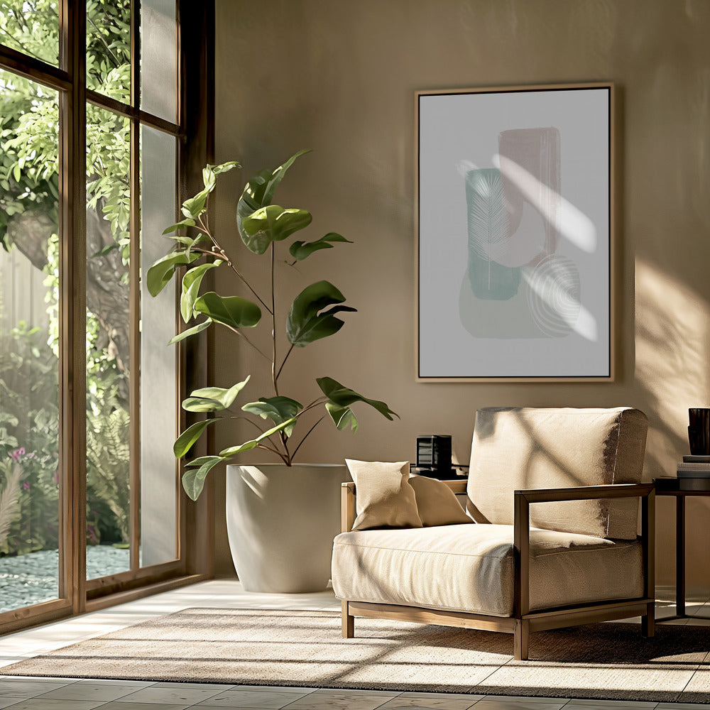 Shapes in Pastel | Poster
