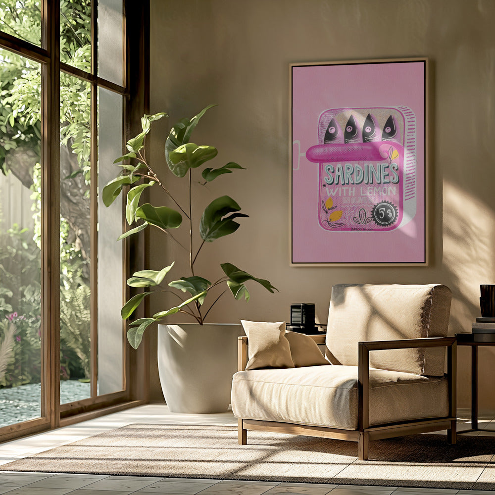 Sardines Tin Can Pink | Poster