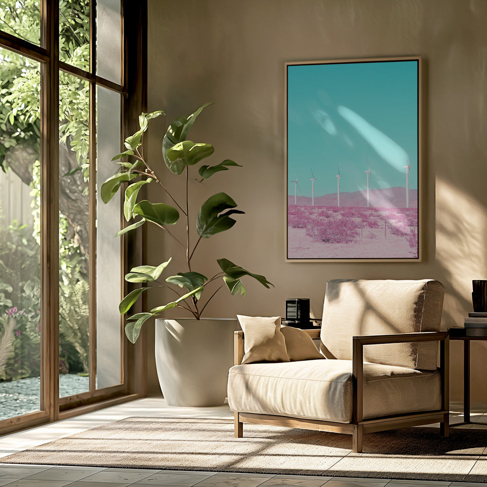 Palm Springs Windmills in the Desert | Poster