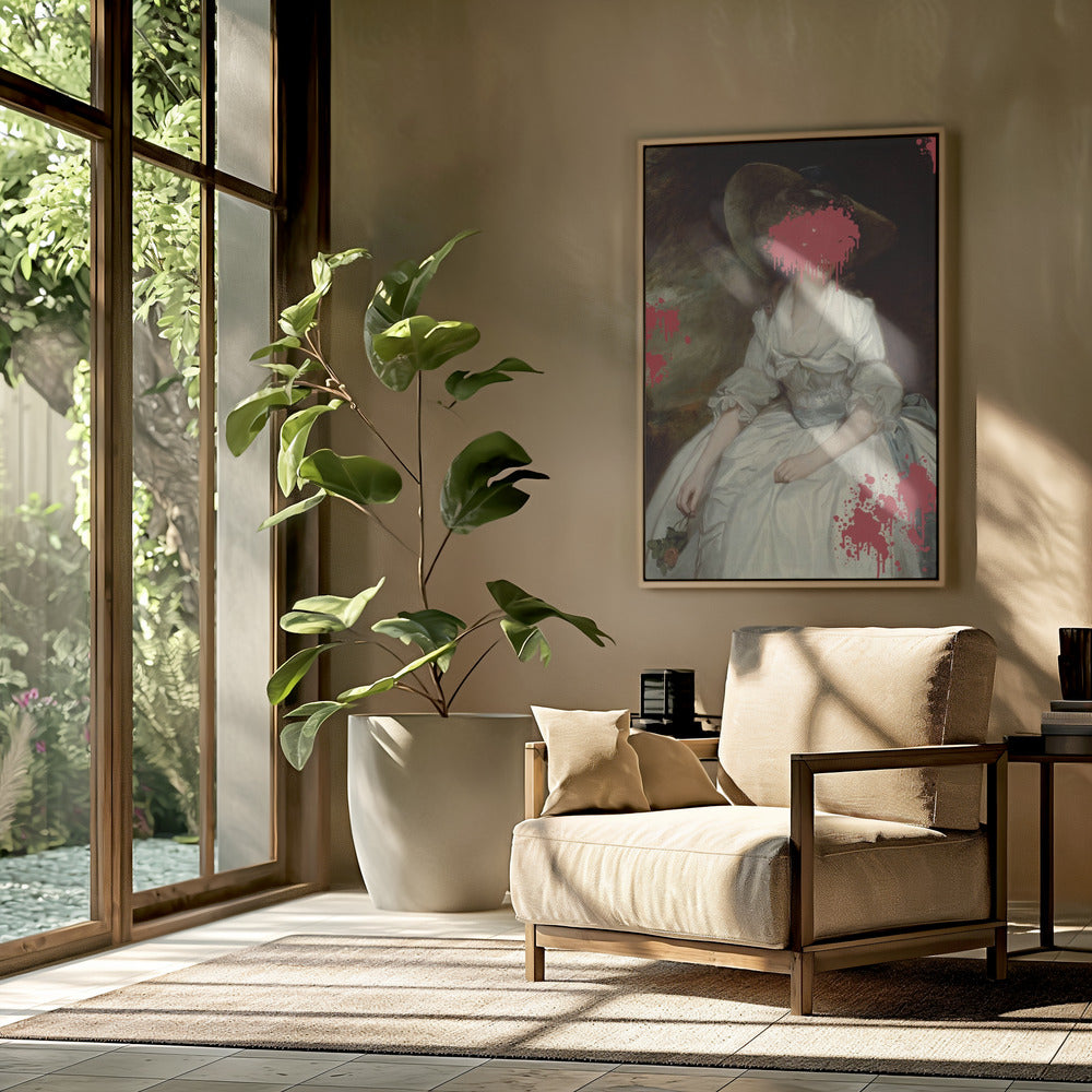 Renaissance Red Splash - Altered Art | Poster
