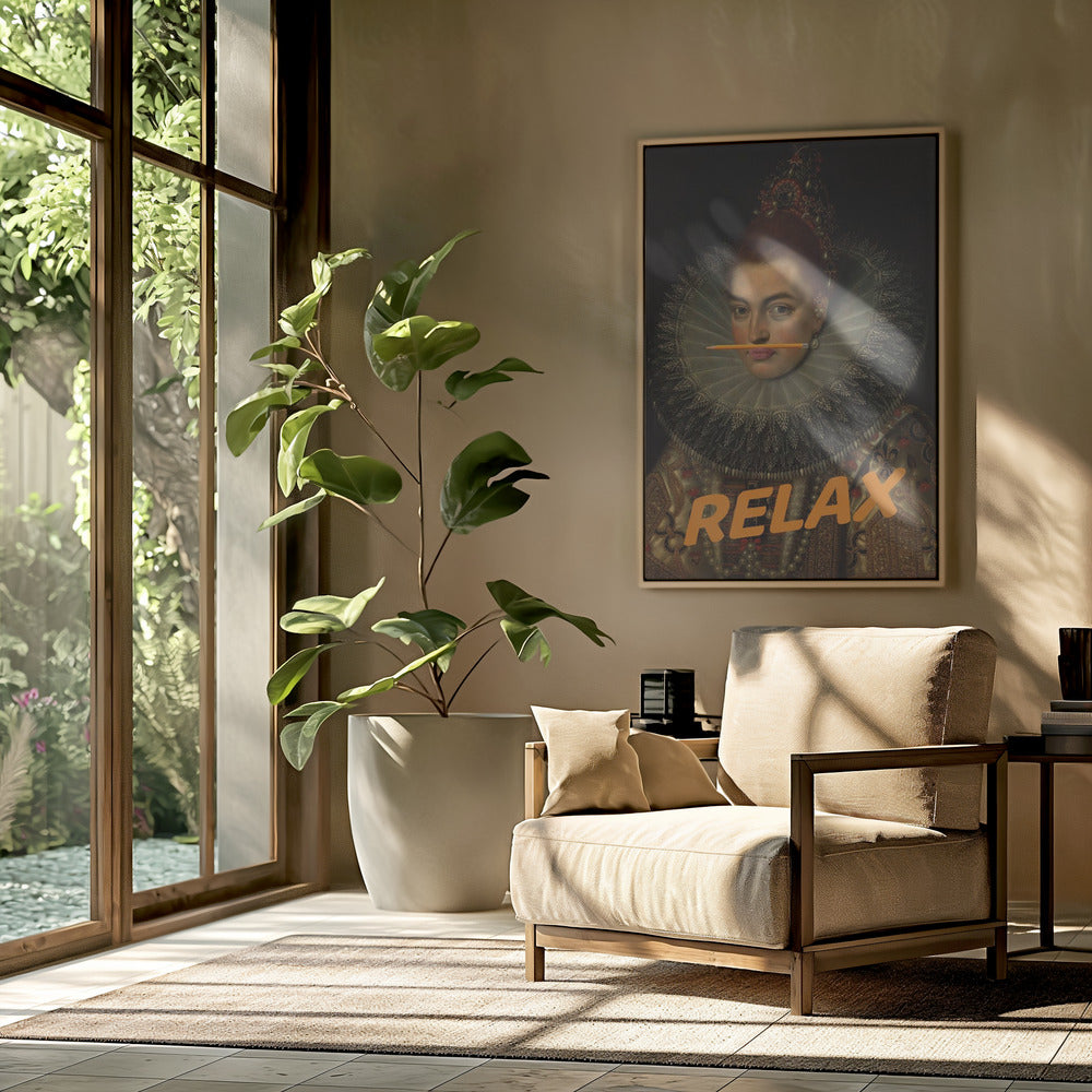 Relax Altered Oil Painting | Poster