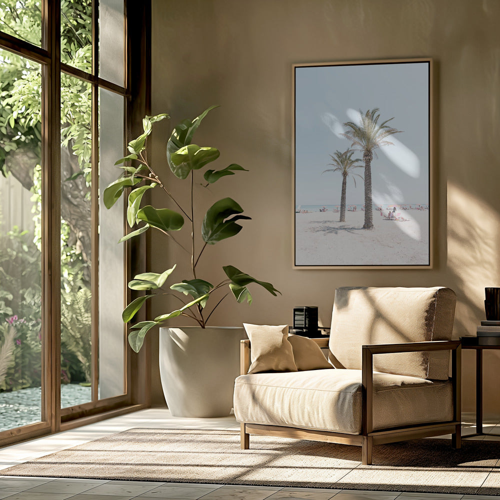 Palm tree at the beach | Poster