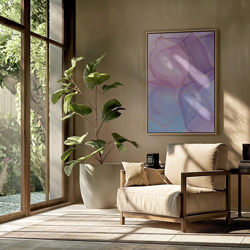 Abstract Pastel & Gold | Poster