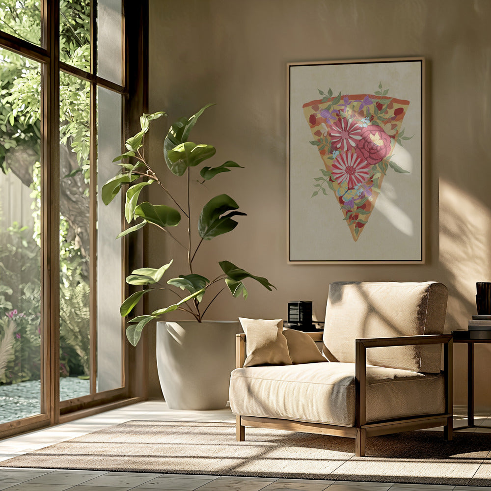 Slice of flower pizza | Poster
