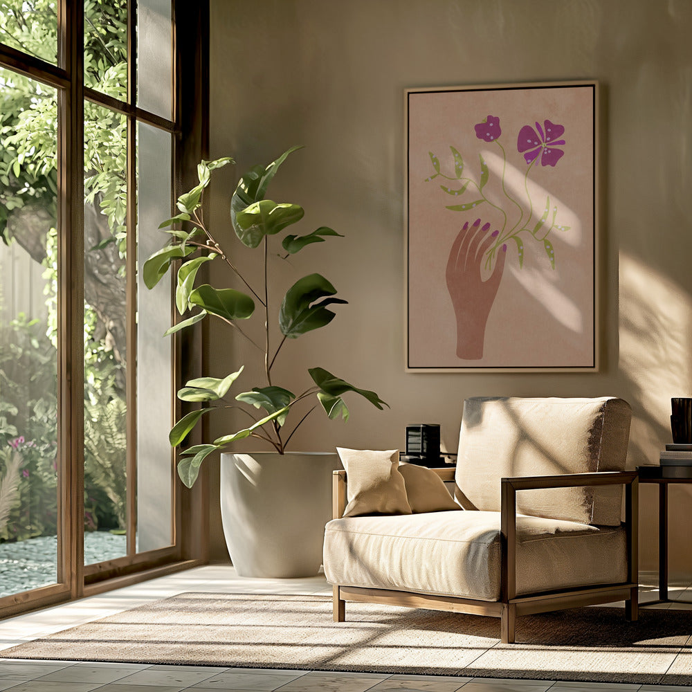 Flower in my hand | Poster