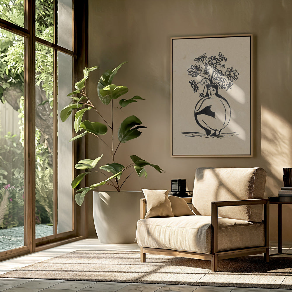 Woman in vase | Poster