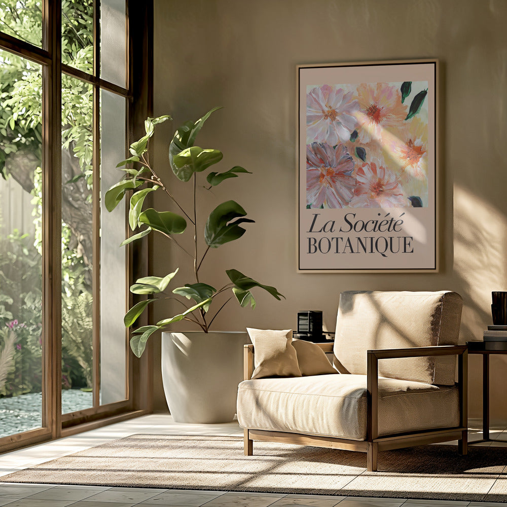 La Société Botanique Peach Flowers | Poster