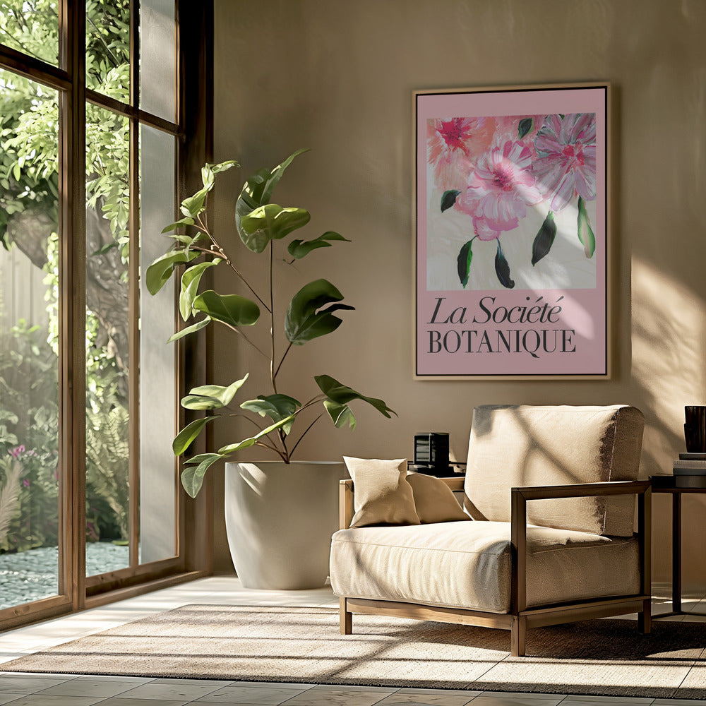 La Société Botanique Pink Flowers | Poster