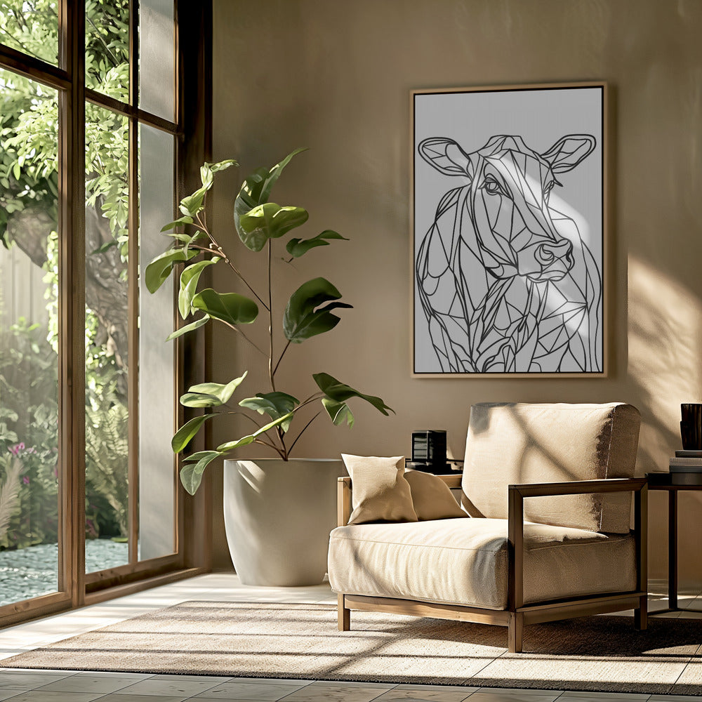 Line Cow | Poster