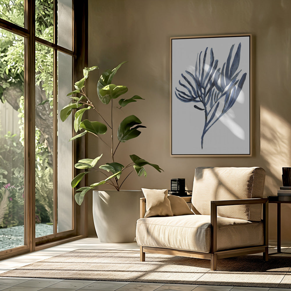 Blue Aquatic Plant Poster 2 | Poster