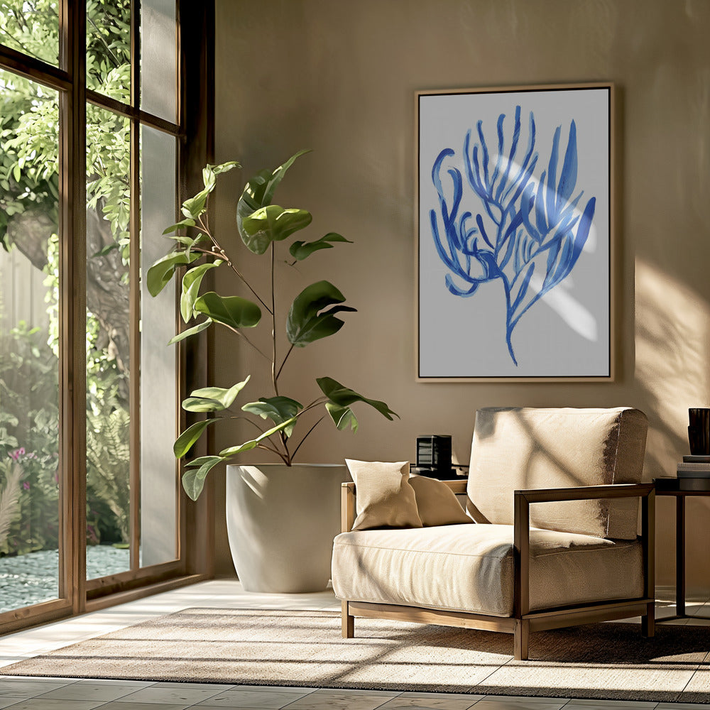Blue Aquatic Plant Poster 4 | Poster
