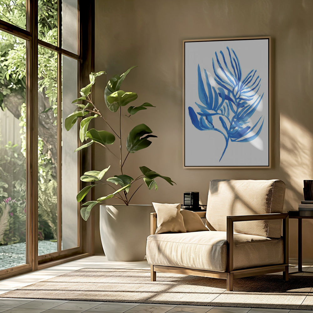 Blue Aquatic Plant Poster 6 | Poster
