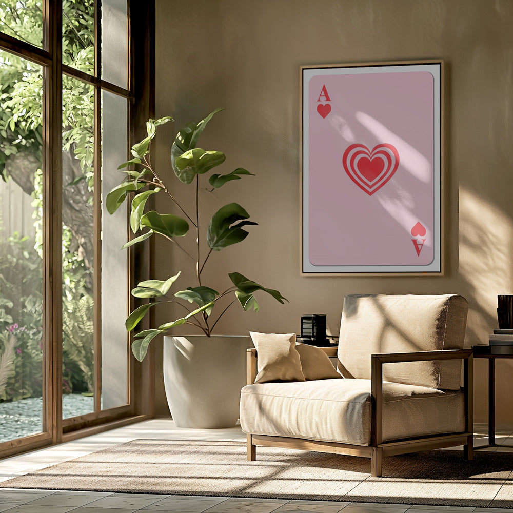 Ace of Hearts Glow | Poster