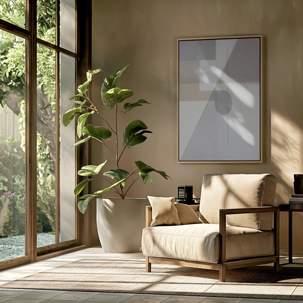 Abstract Neutral Tone Painting 2 | Poster