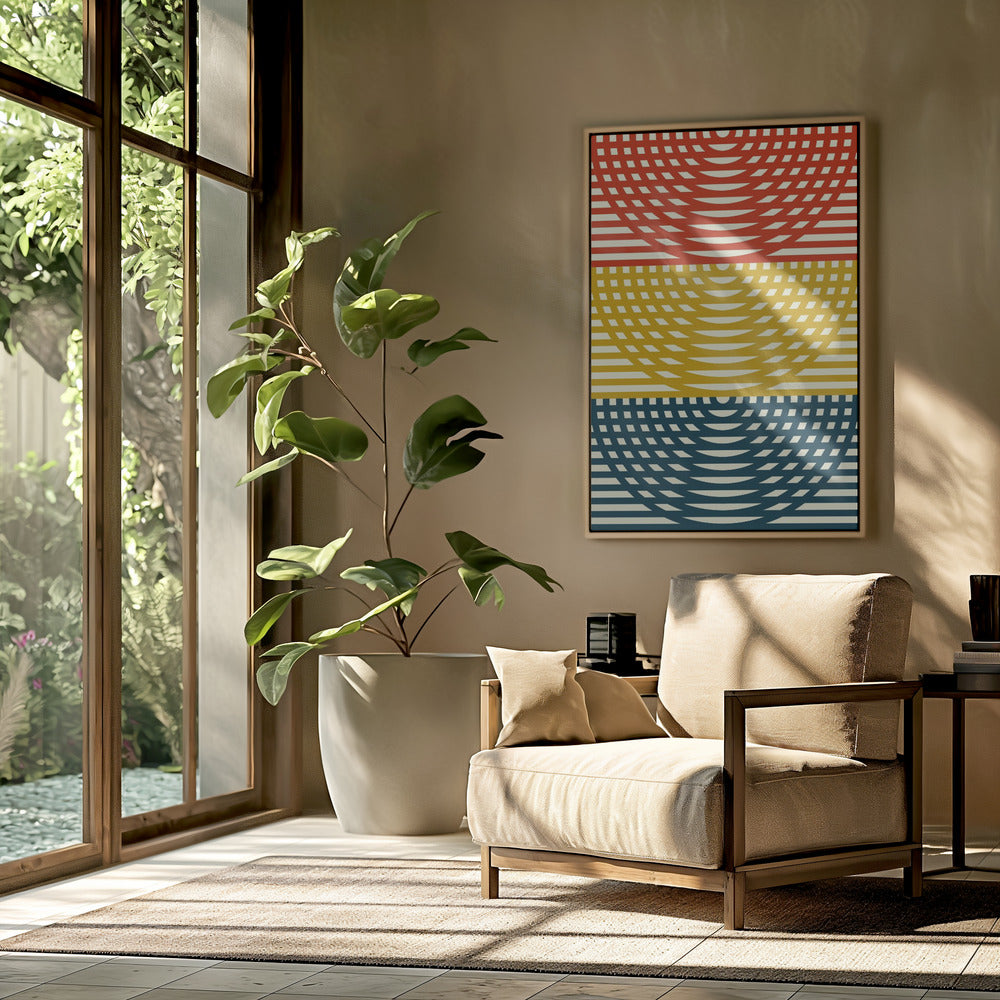 Tri-Color Waves | Poster