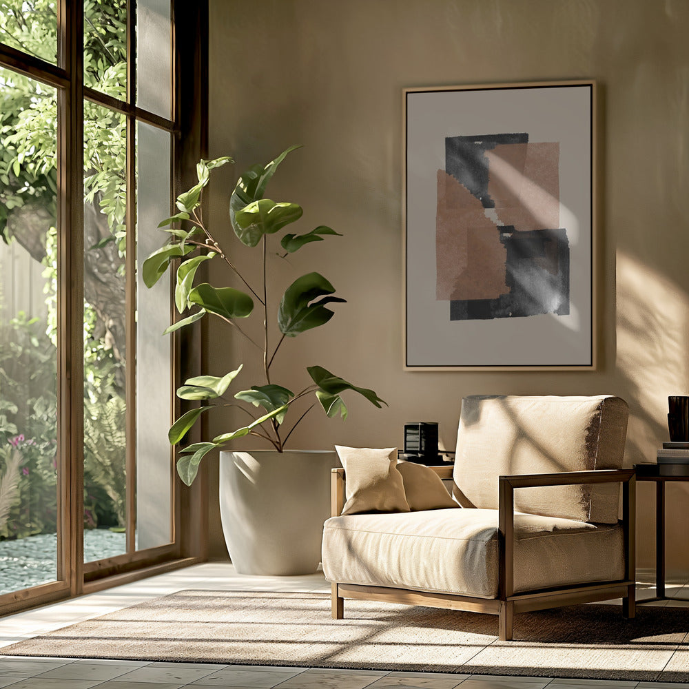 Earthy Blocks Blend | Poster