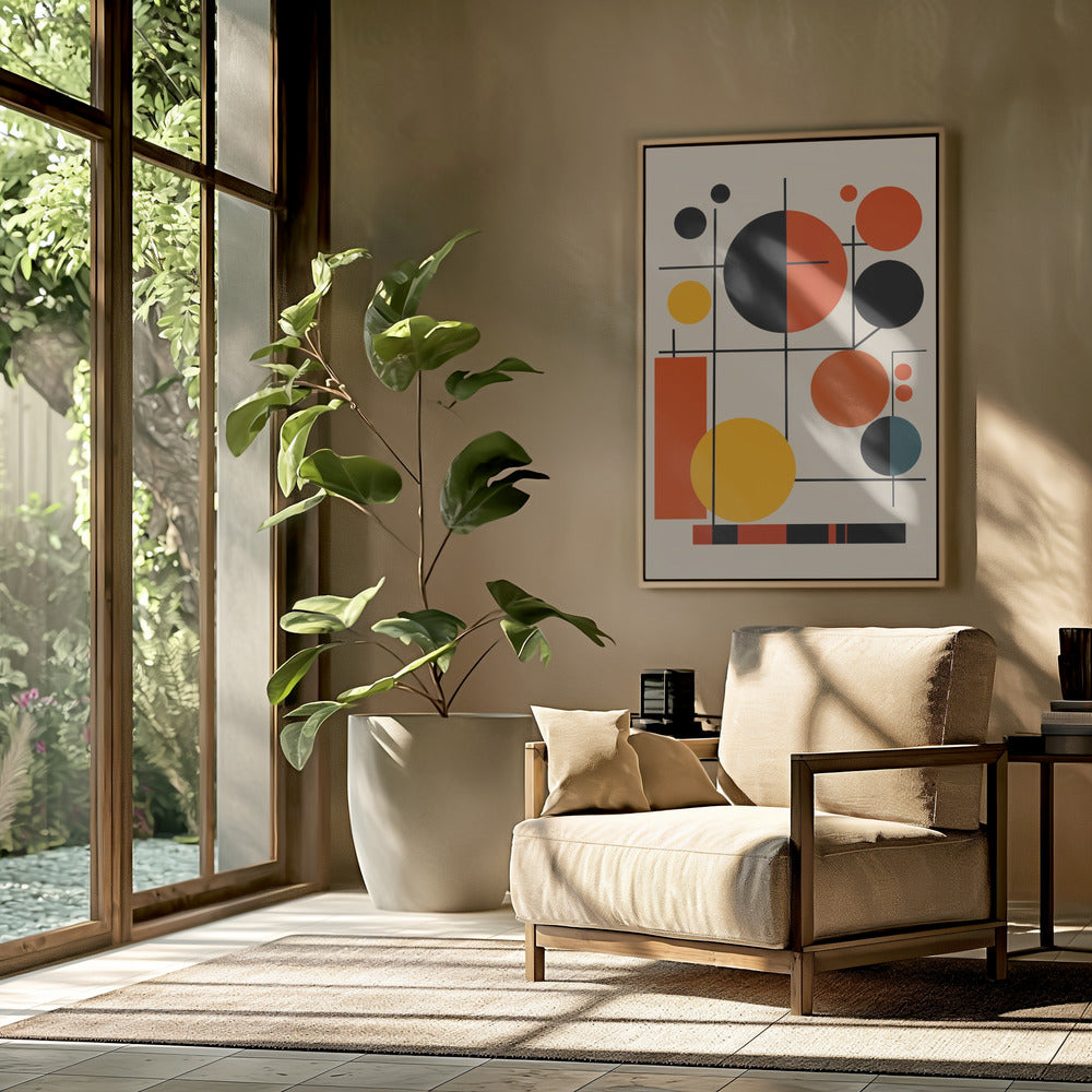 Geometric Shapes And Bold Colors | Poster