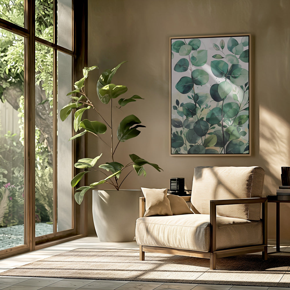Nature Flowers and Leaves Watercolor Art (5) | Poster