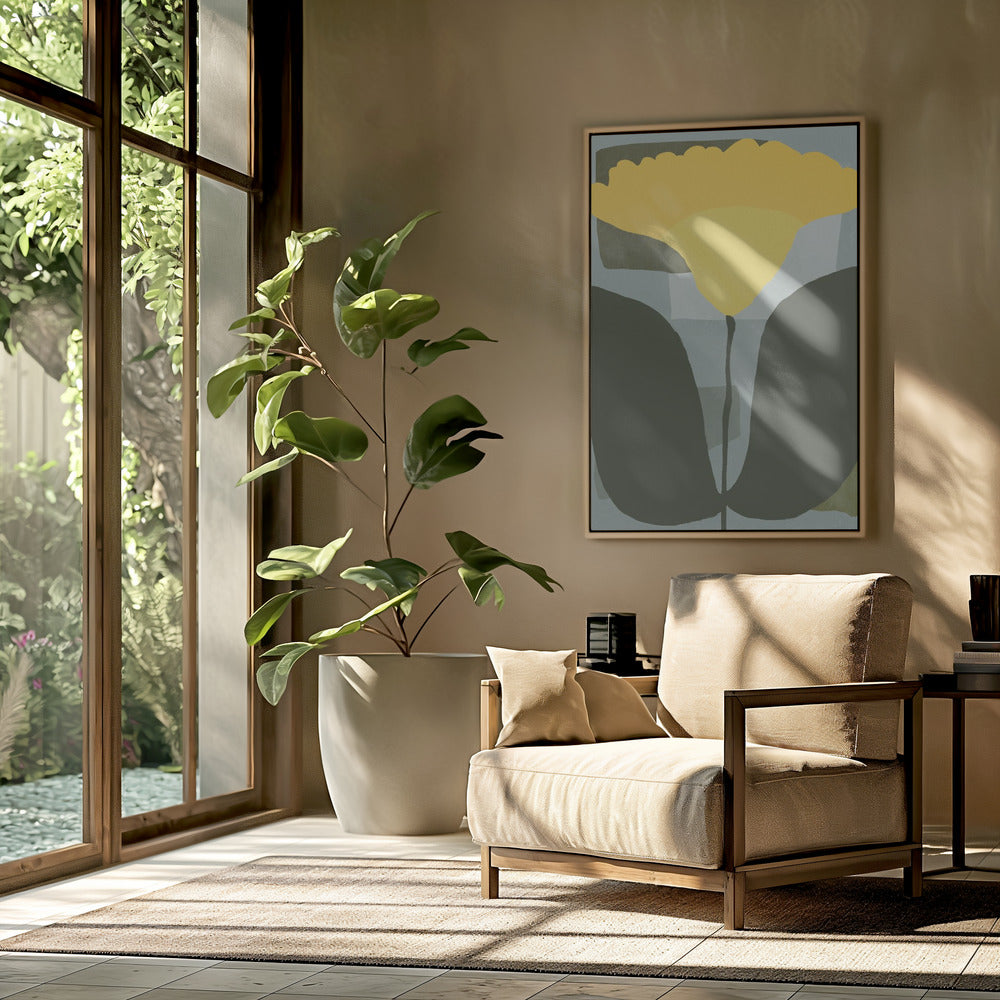 Simplistic Yellow Flower | Poster