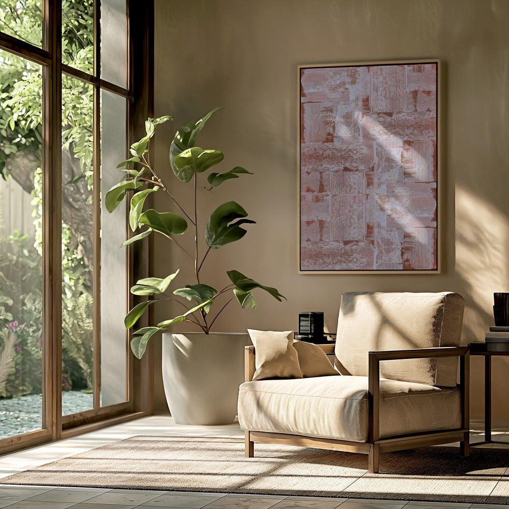 Cinnabar Soft Lines Texture No2 Print | Poster