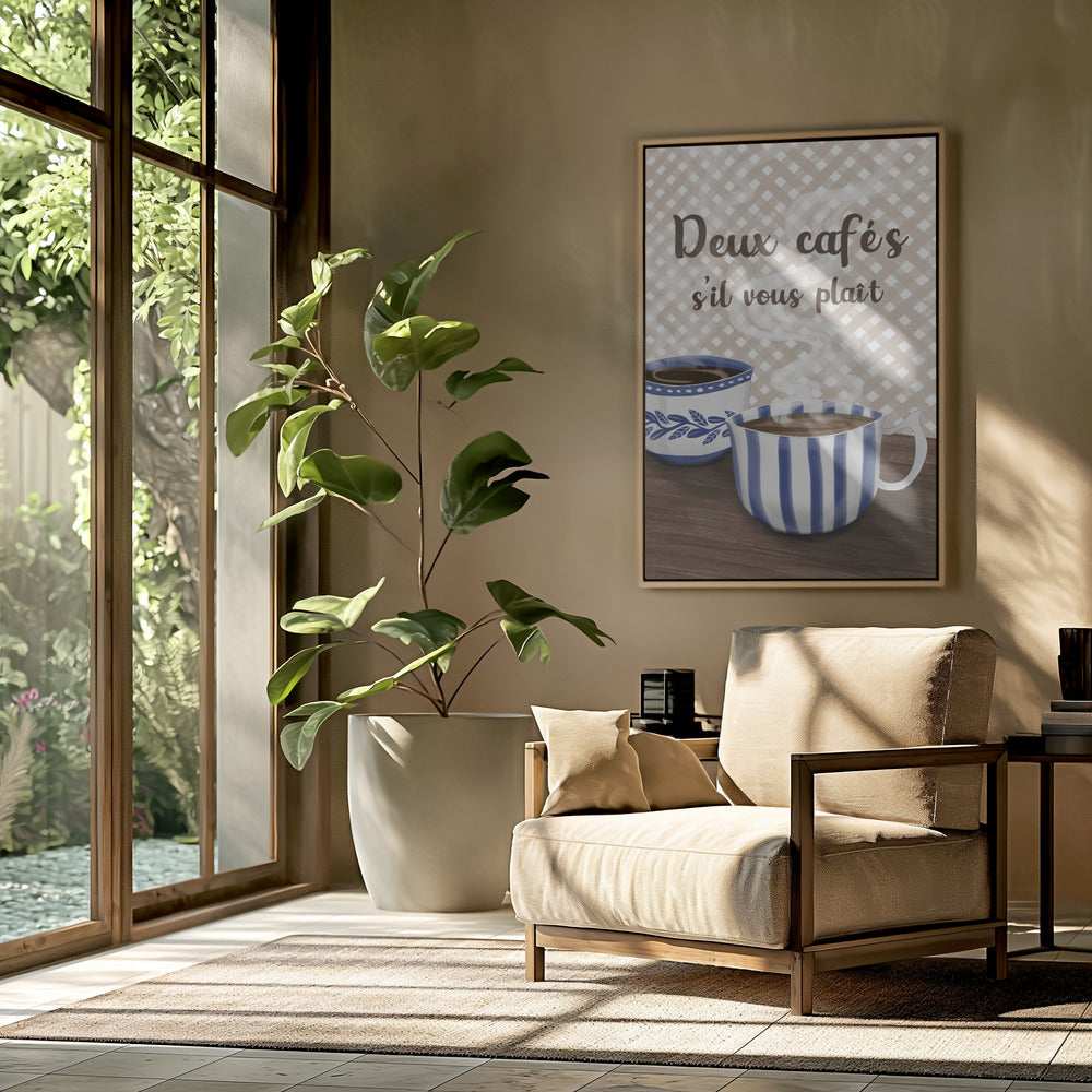 Two coffees please | Poster