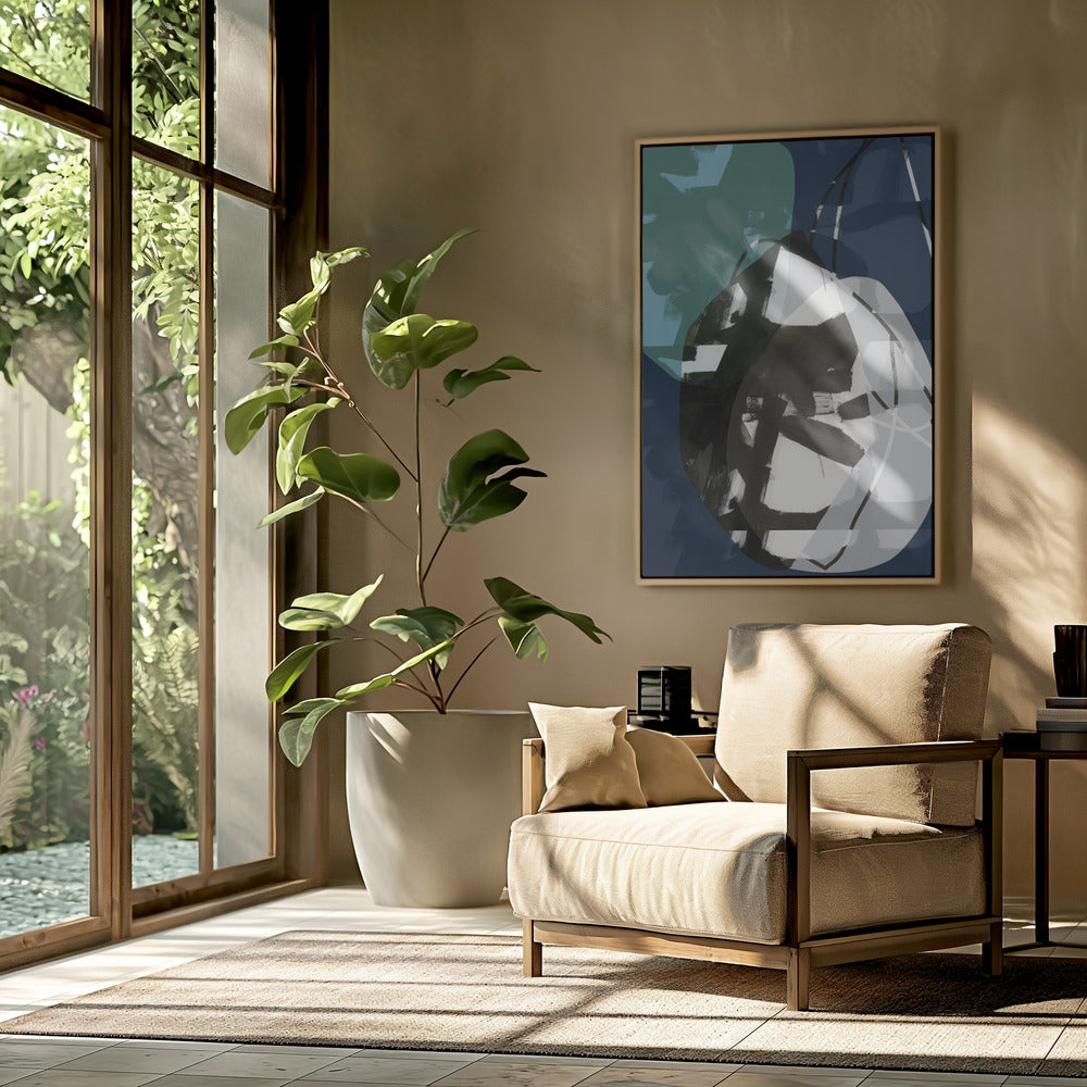 Dark Blue Beauty No2 | Poster