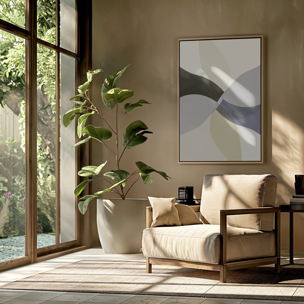 Abstract Neutral Shapes Print 3 | Poster