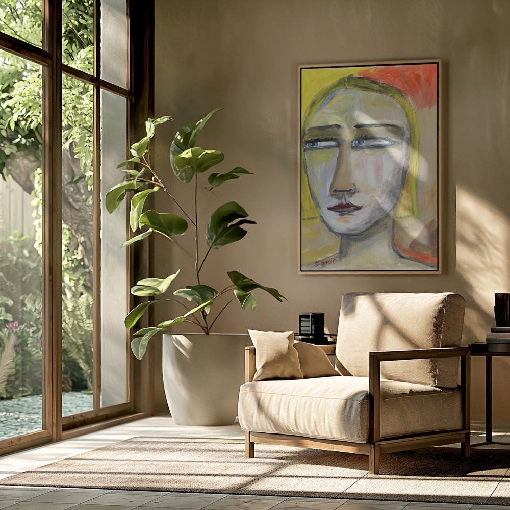 Narrowed Eyed Lady | Poster