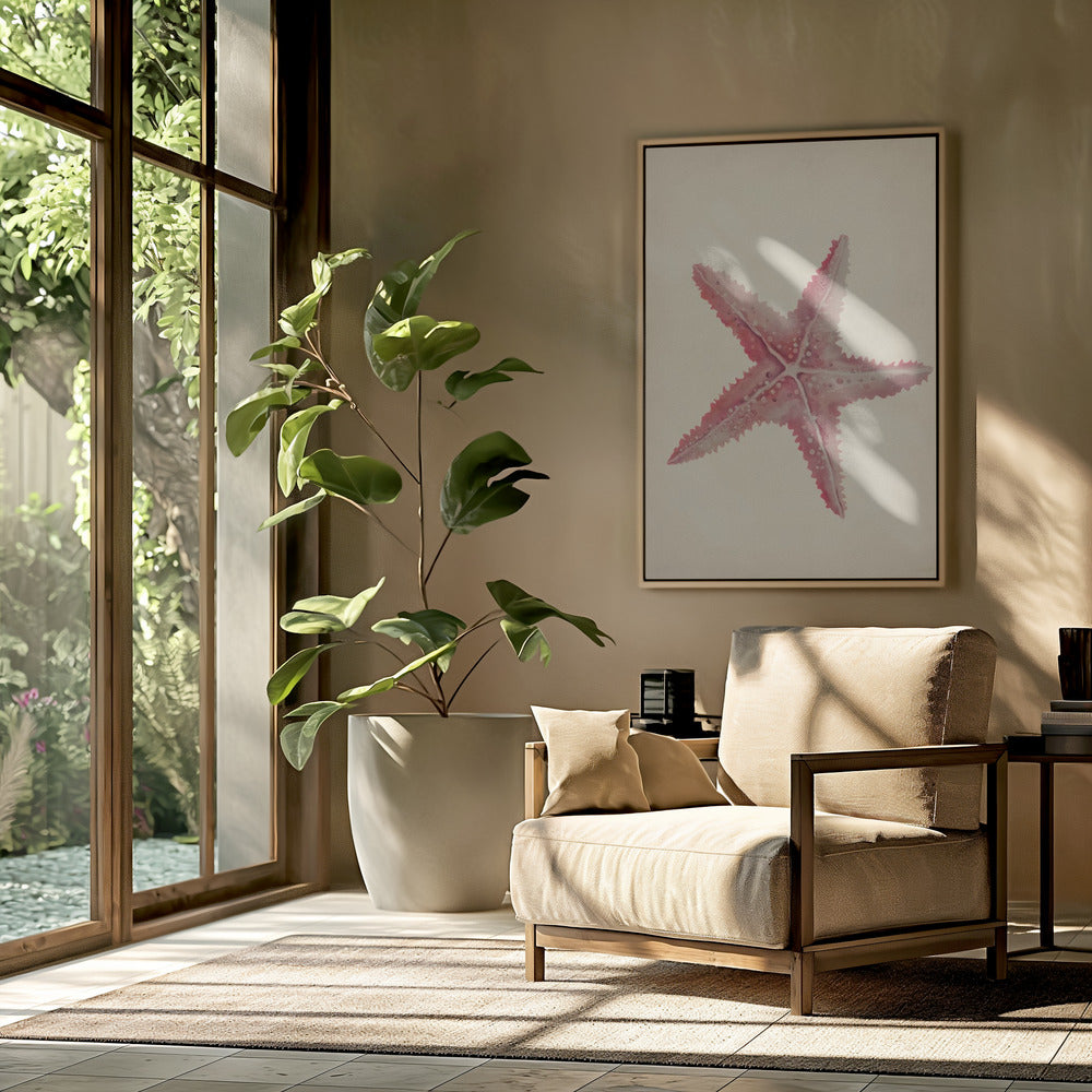 Vintage starfish painting | Poster