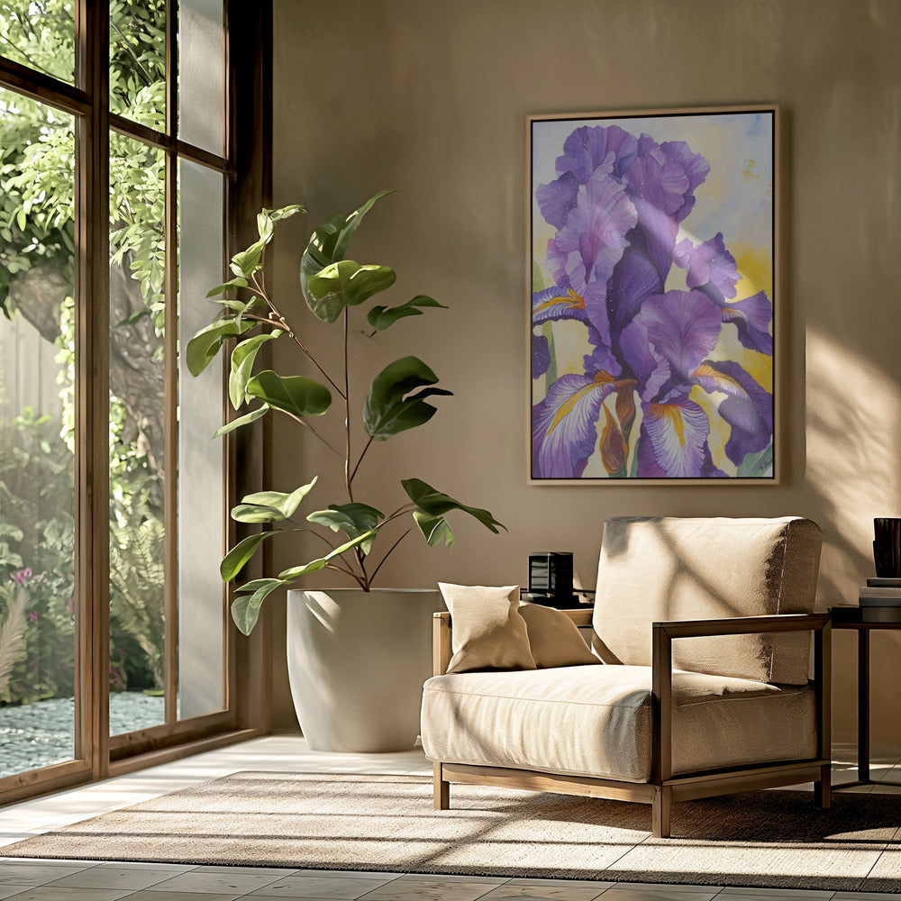 Iris Watercolour | Poster