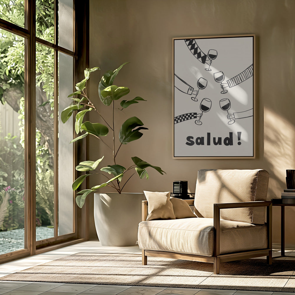 Pictufy Festive Salud Red A2 | Poster