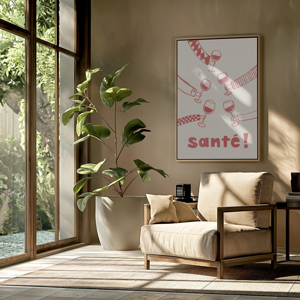 Santé! Wine Party with Friends | Poster