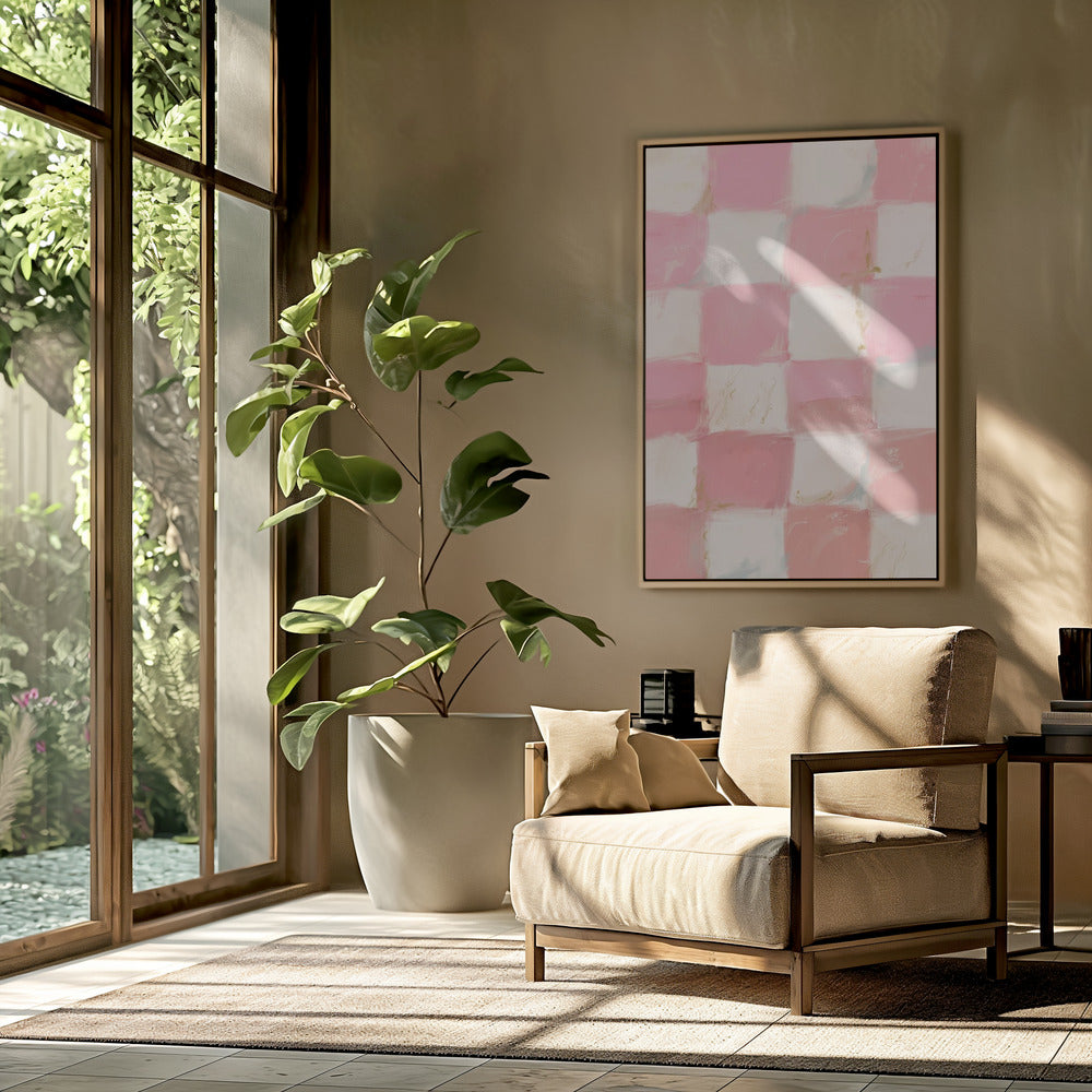 Pastel Checkered Bliss | Poster