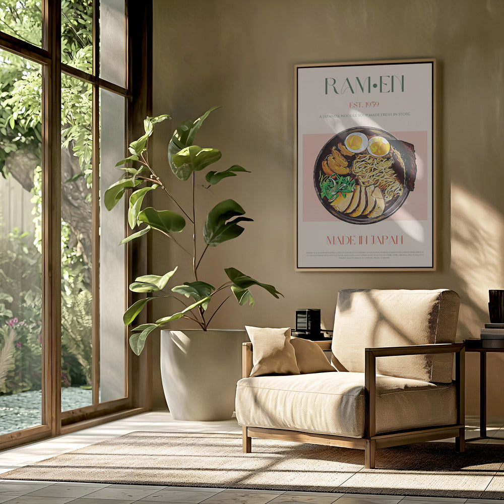 Savoring Japanese Ramen Bowl | Poster