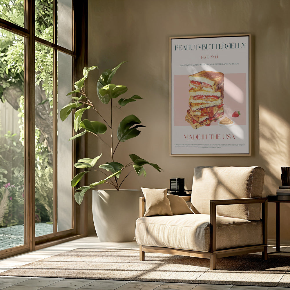 Peanut Butter And Jelly Sandwich Stack | Poster