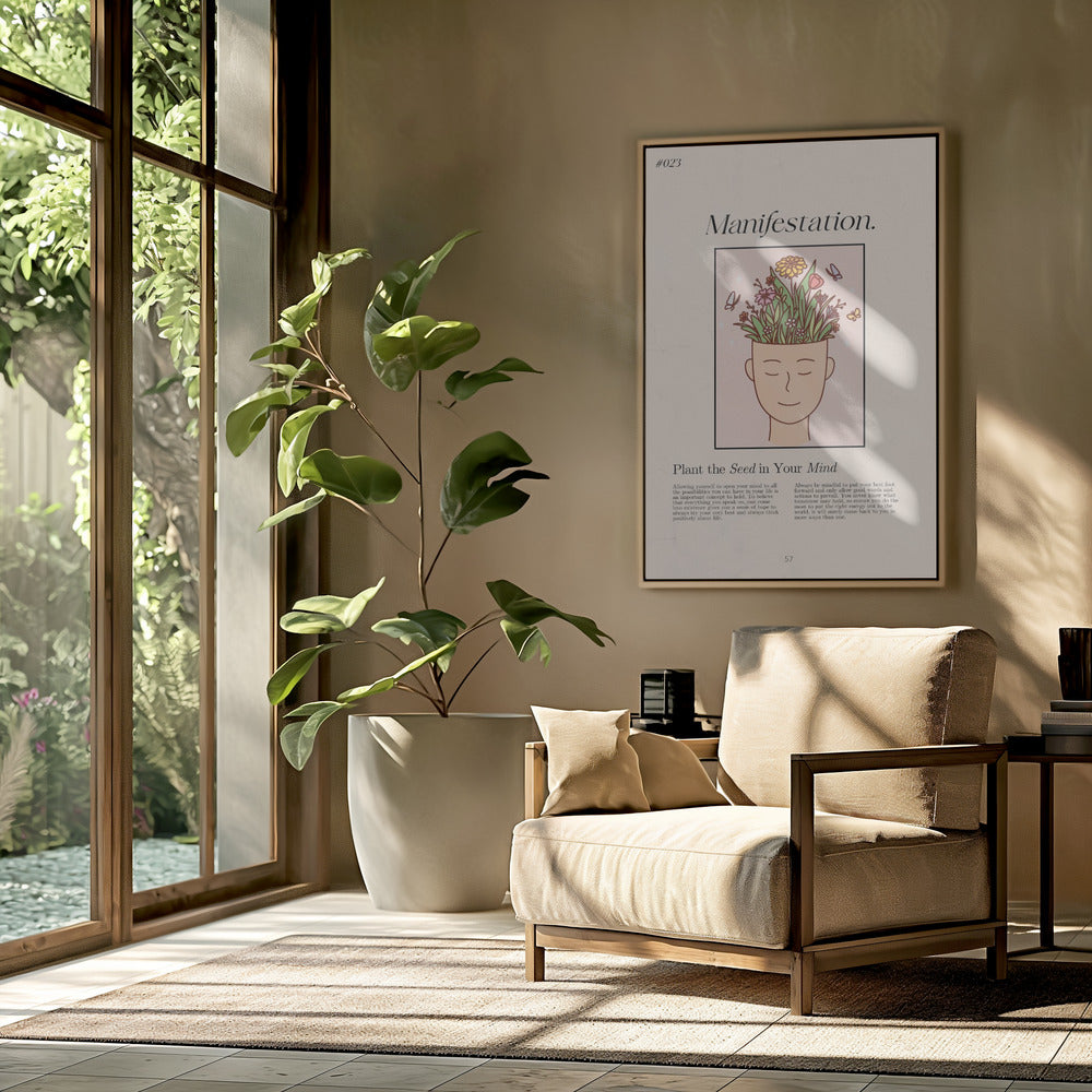 Manifestation with a serene figure | Poster
