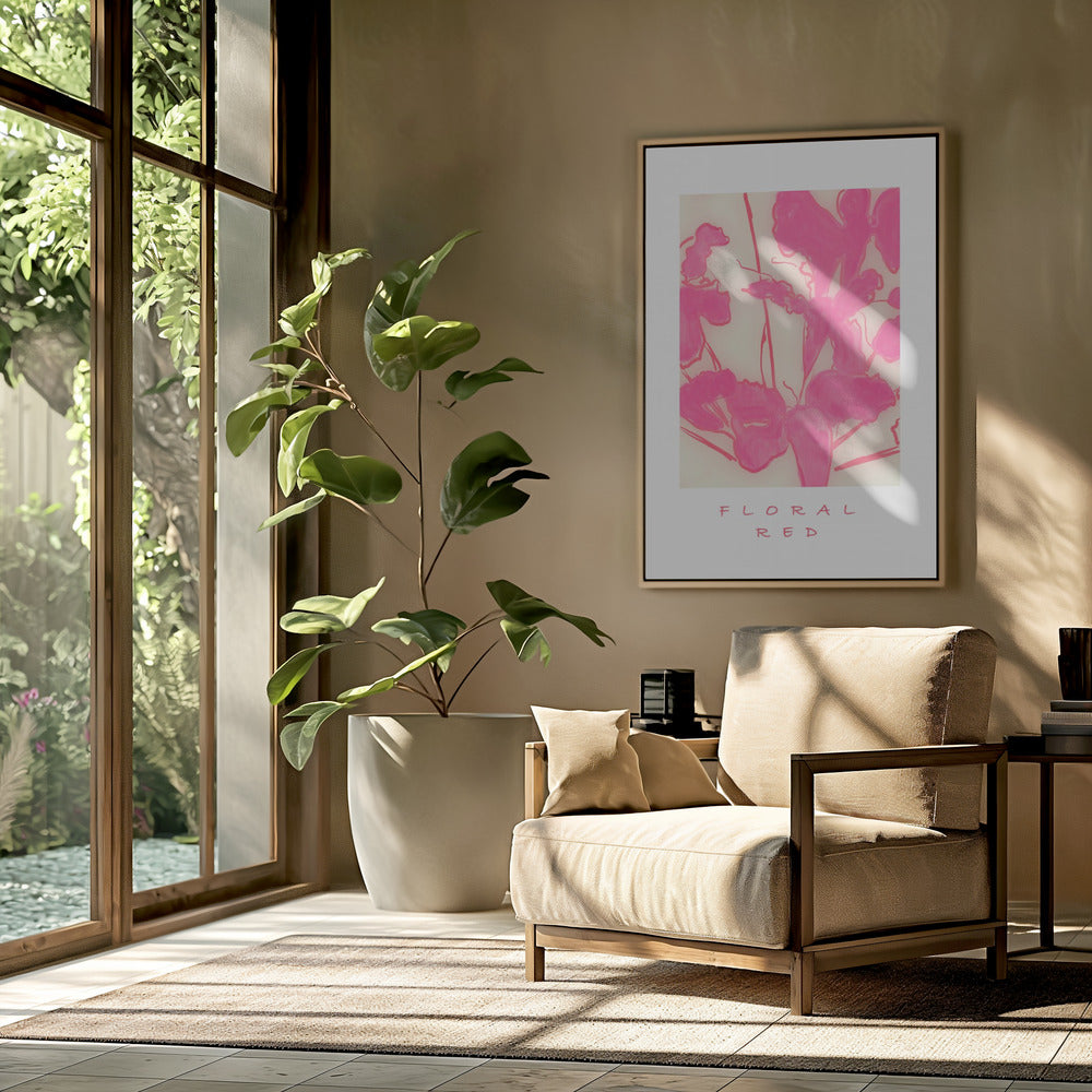 Floral Red | Poster