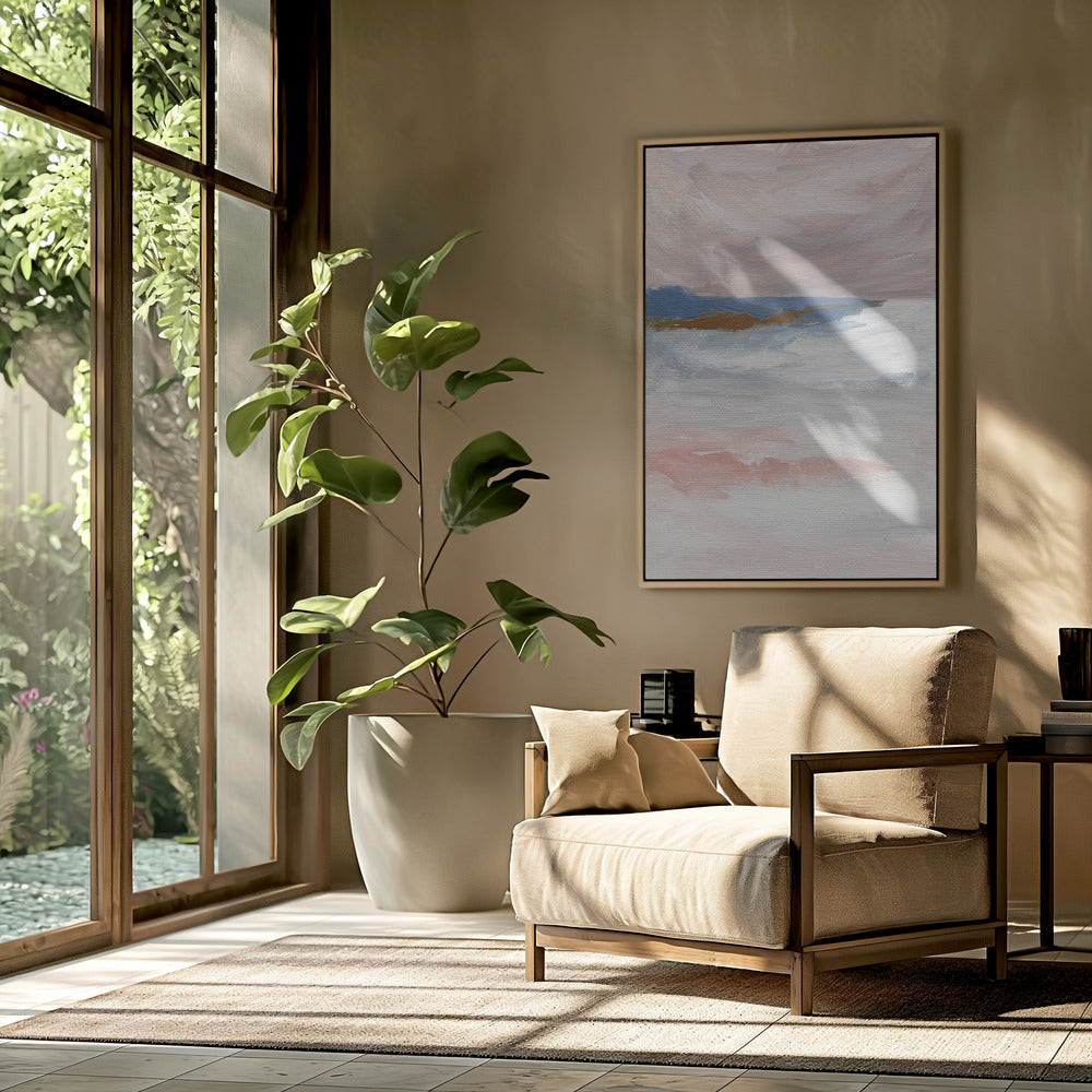 Soft Pastel Tones And Textured Brushstrokes | Poster