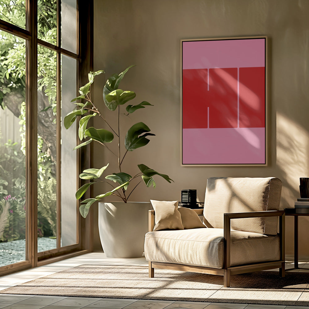 Bold Red Shapes | Poster