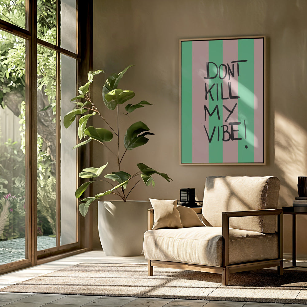Vibrant Stripes Message | Poster