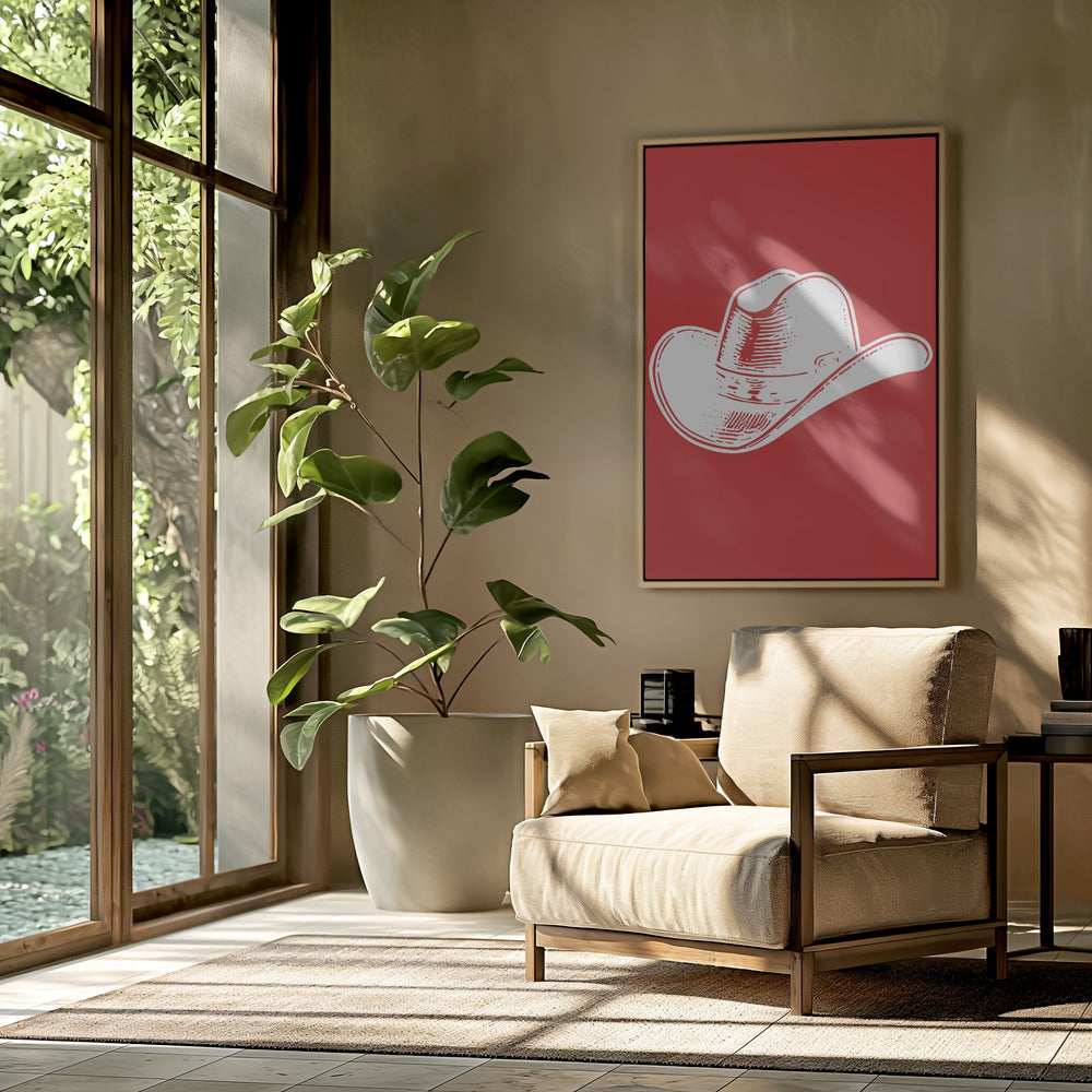 Red Cowboy Hat | Poster