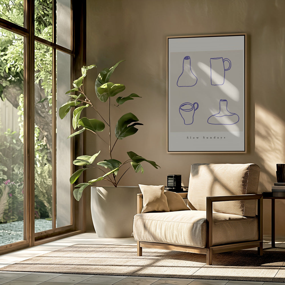 Abstract Pottery Lines | Poster