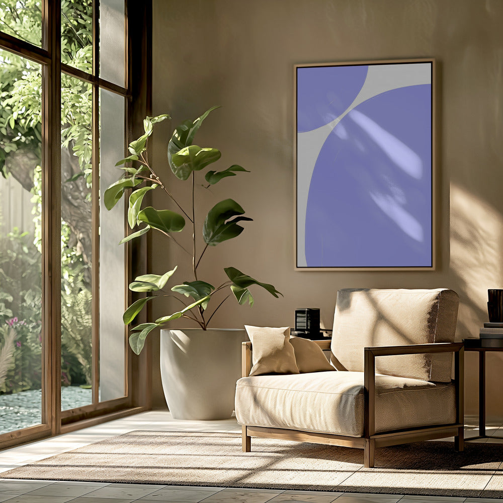 Soft Purple Curves | Poster