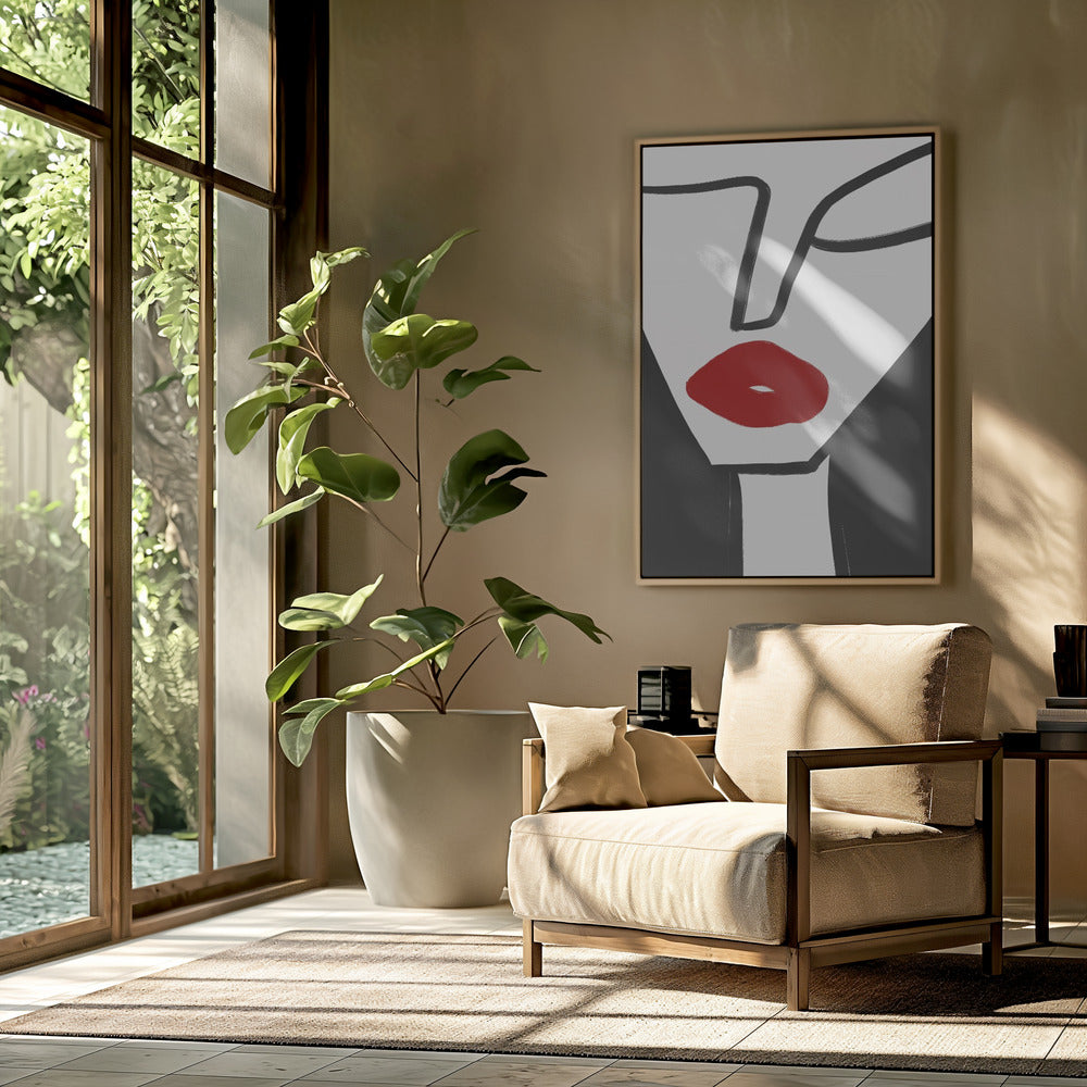 Bold Red Lips | Poster
