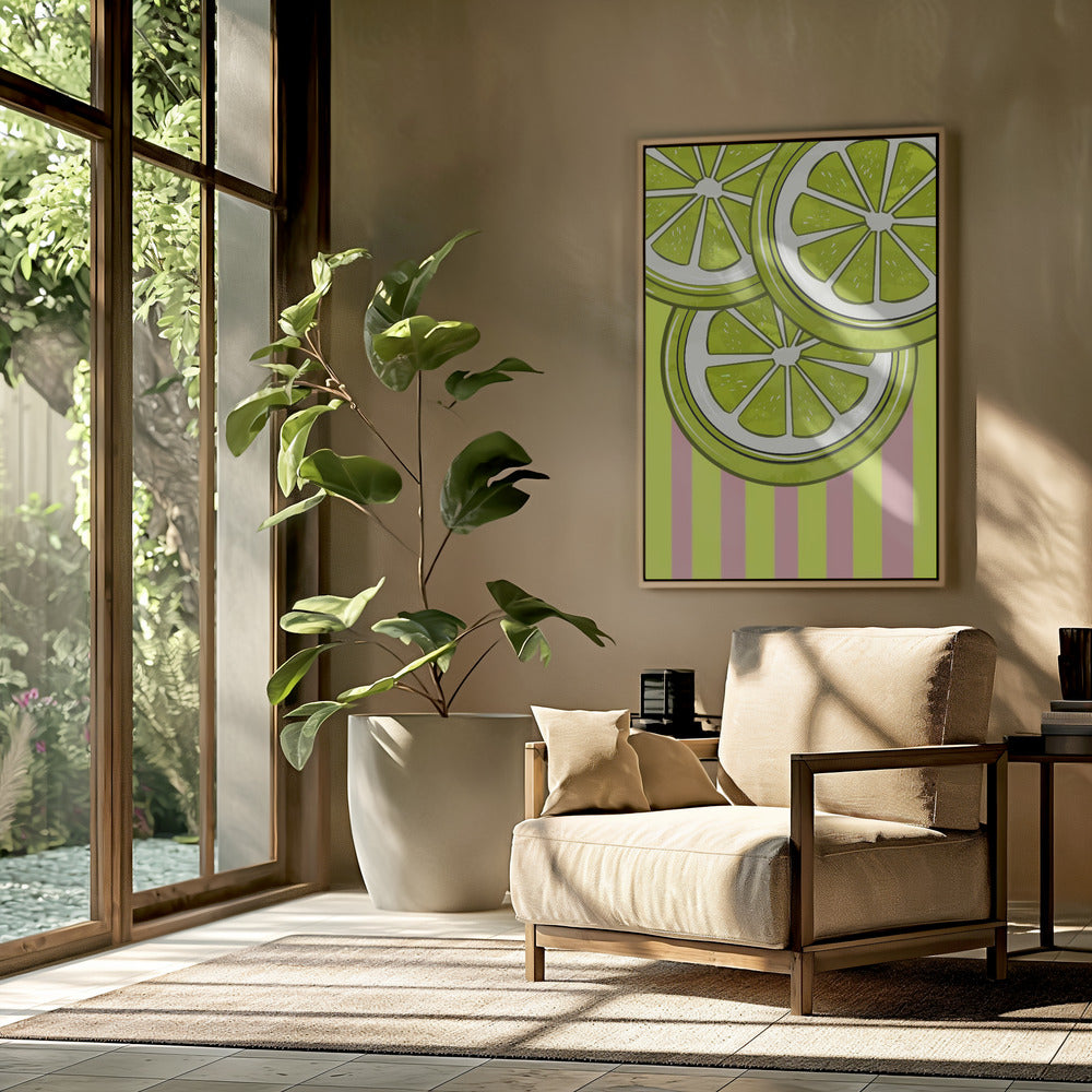 Lime On Pink | Poster