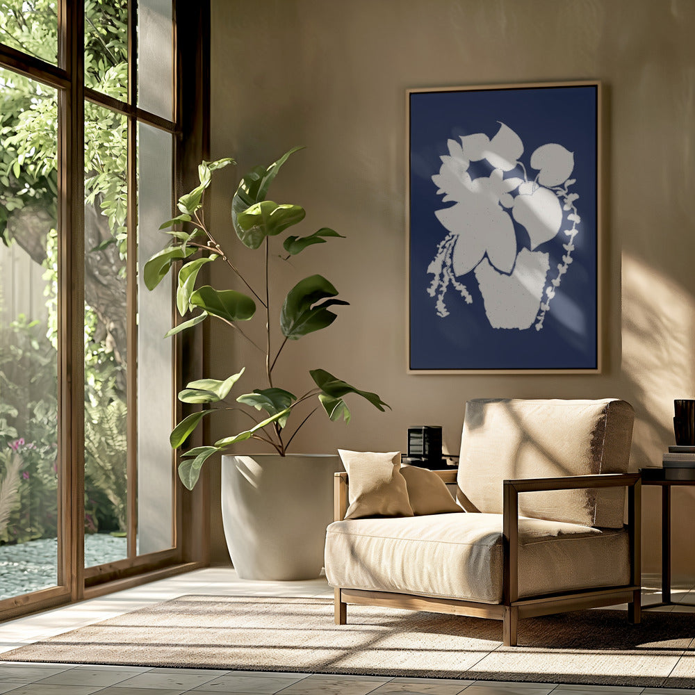 Floral Silhouette of a Plant | Poster