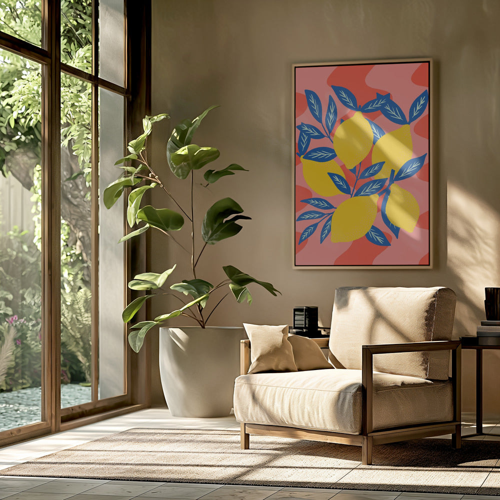 Lively Lemon Burst | Poster