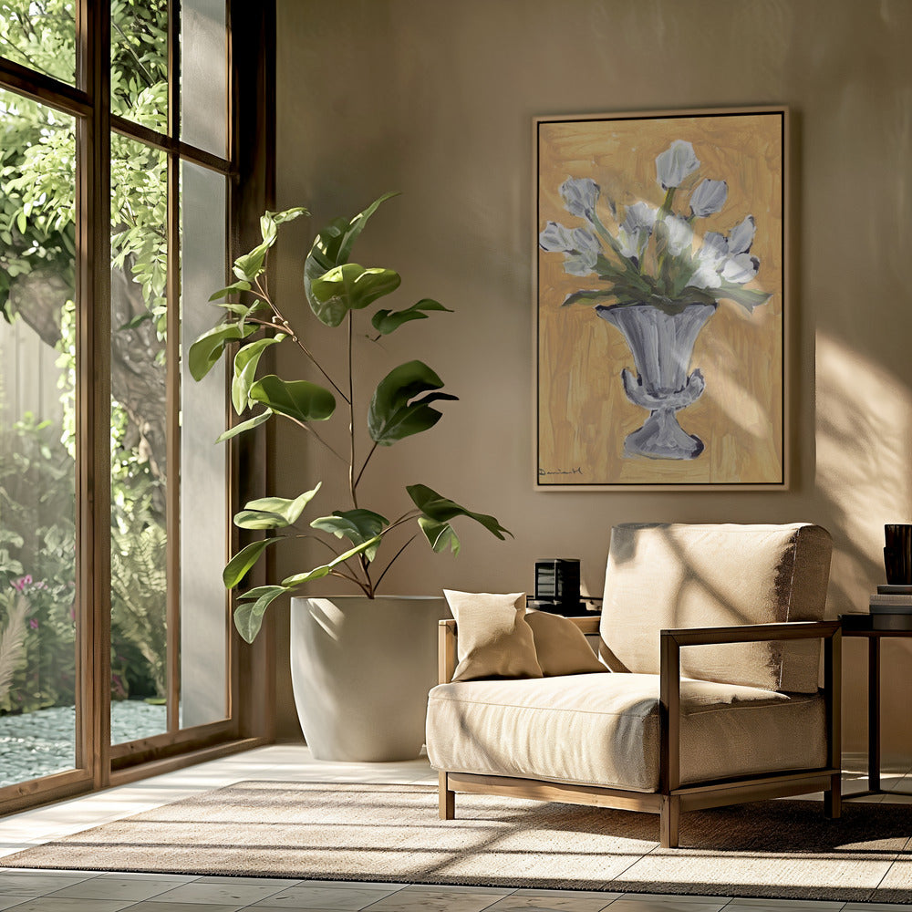 White Tulips | Poster