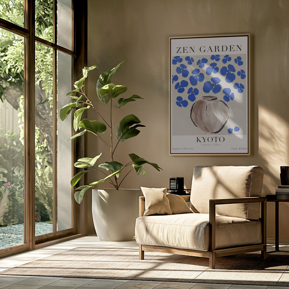 Cerulean Blossoms | Poster