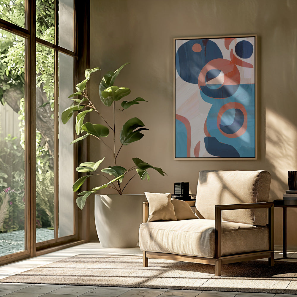 Geometric Shapes And Vibrant Colors | Poster